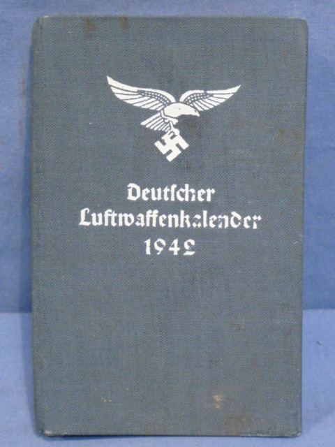 Original WWII German Luftwaffe Calendar/Information Book, Luftwaffenkalender