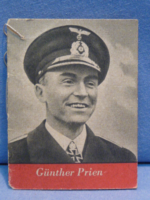 Original WWII German WHW Donation Booklet, Ritterkreuztr�ger G�nther Prien