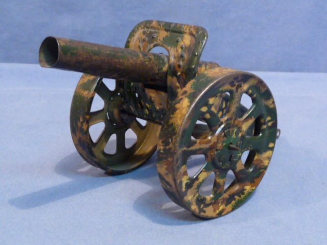 Original Nazi Era German Toy Soldier Cannon with Firing Mechanism