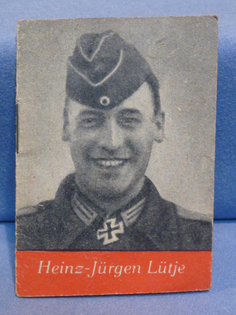 Original WWII German WHW Donation Booklet, Heinz-Jürgen Lütje