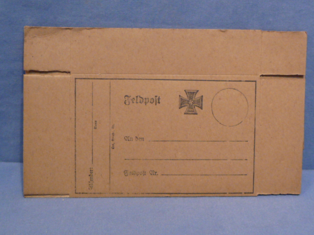 Original WWII German Soldier's Feldpost Box, UNFOLDED