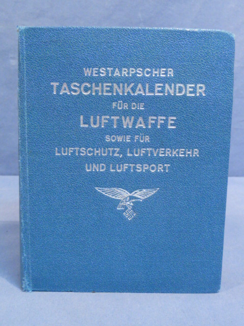 Original WWII German Luftwaffe Calendar/Information Book, Taschenkalender für die Luftwaffe