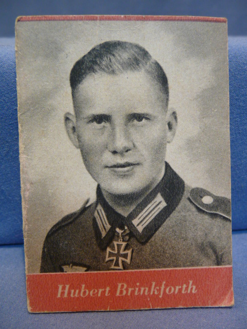 Original WWII German WHW Donation Booklet, Hubert Brinkforth