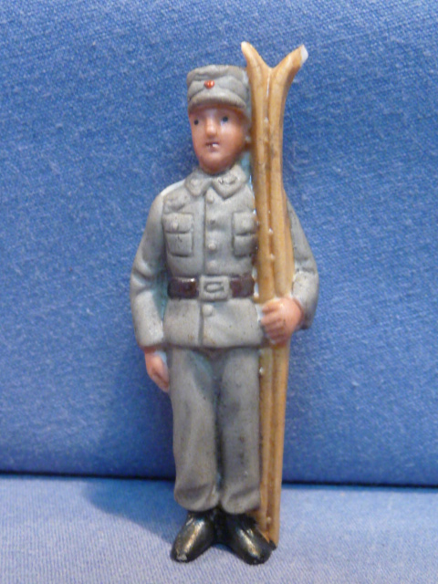 Original Nazi Era German WHW Donation Porcelain Figure, Gebirgsjäger