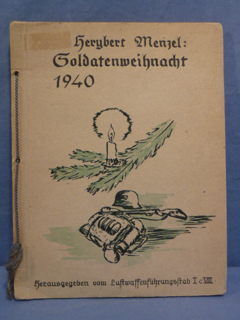 Original WWII German Luftwaffe (Air Force) War Christmas 1940 Book