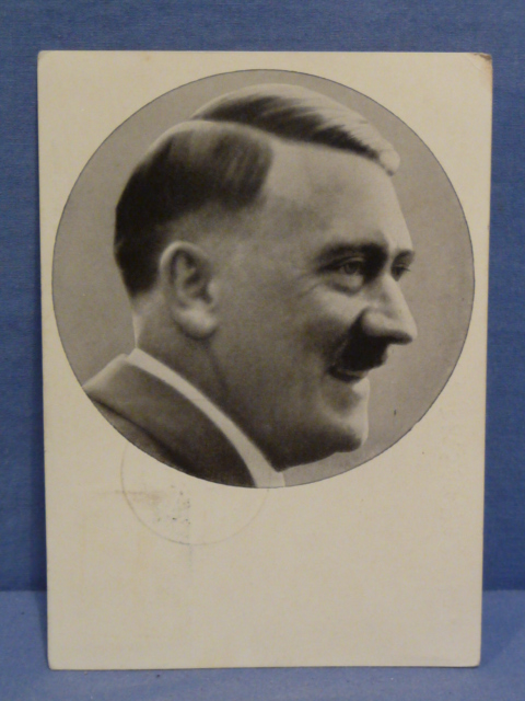 Original Nazi Era German Personality Postcard, HITLER!