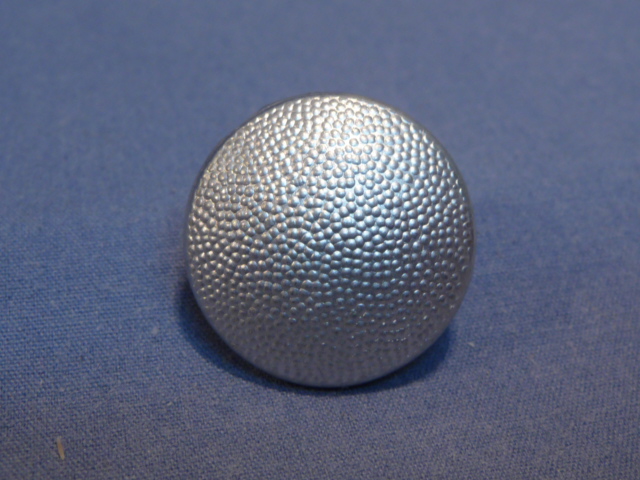 Original WWII German SILVER Pebbled Tunic Button, UNUSED 21mm