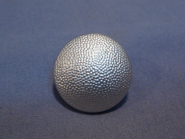 Original WWII German SILVER Pebbled Tunic Button, UNUSED 21mm