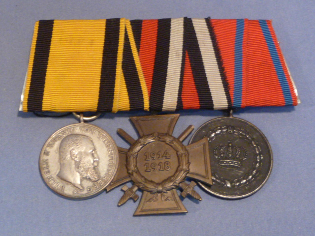Original WWII German 3 Position Medal Bar, Military Merit Medal