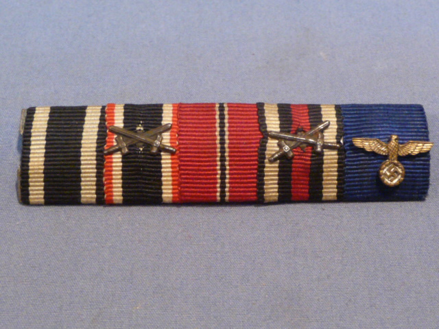 Original WWII German 5 Position Ribbon Bar, 1914 Iron Cross
