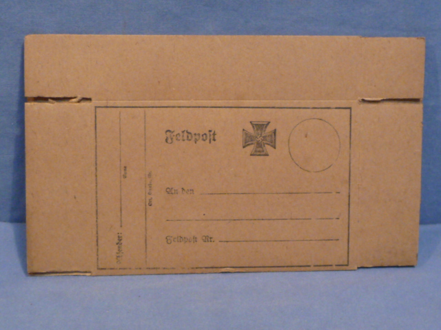 Original WWII German Soldier's Feldpost Box, UNFOLDED