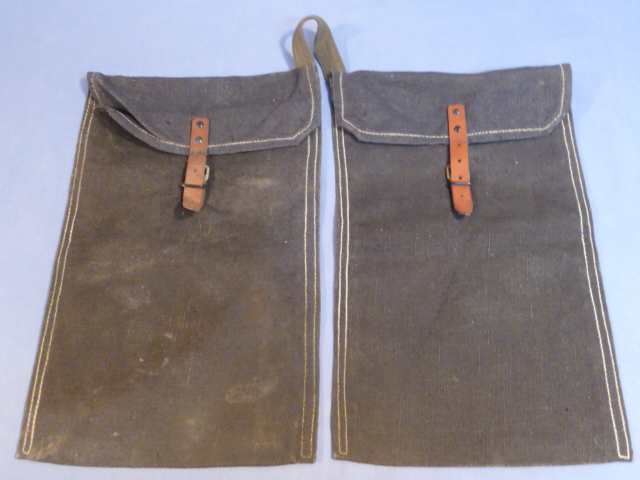 Original WWII German 2nd Pattern Rifle Grenade Bags, Pair