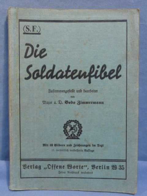 Original Pre-WWII German The Soldier's Primer Manual, Die Soldatenfibel