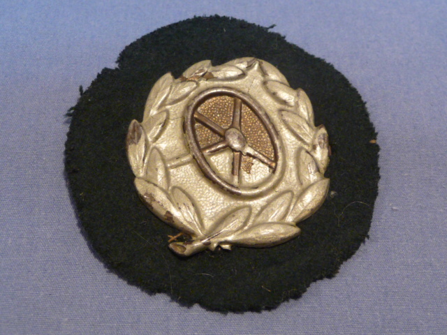Original WWII German Army Driver's Proficiency Badge in Silver