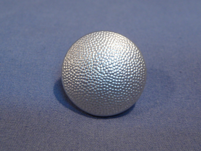 Original WWII German SILVER Pebbled Tunic Button, UNUSED 21mm