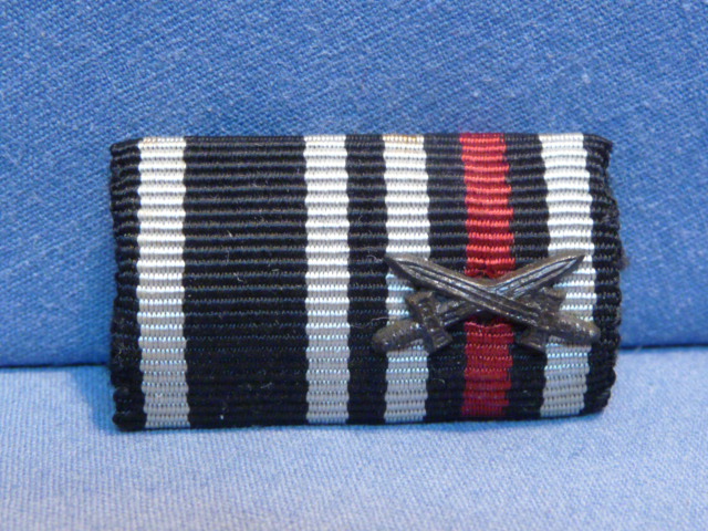 Original WWII German Two-Position Ribbon Bar, 1914 Iron Cross, UNISSUED