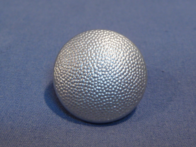 Original WWII German SILVER Pebbled Tunic Button, UNUSED 21mm