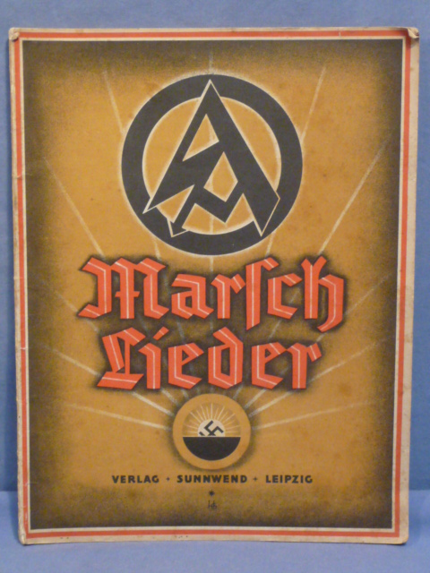 Original Nazi Era German SA March Songs Book, Marsch Lieder