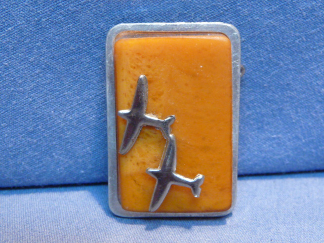 Original WWII German Luftwaffe Amber Stick Pin