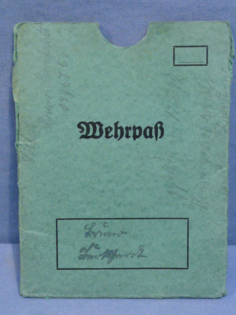 Original WWII German Wehrpa Protective Cover