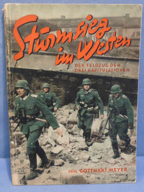 Original WWII German Assault Victory in the West Book, Sturm sieg im Westen