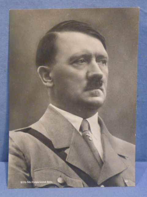 Original Nazi Era German HITLER Photograph Print, D.T.V.-Foto Olympia