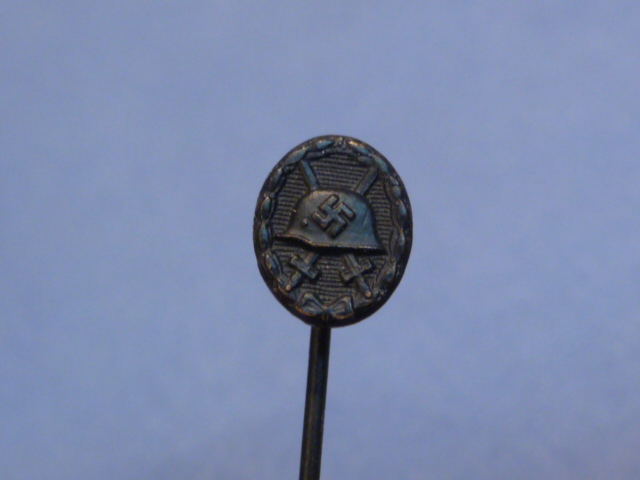 Original WWII German Wound Badge in Black Medal Miniature, 9mm