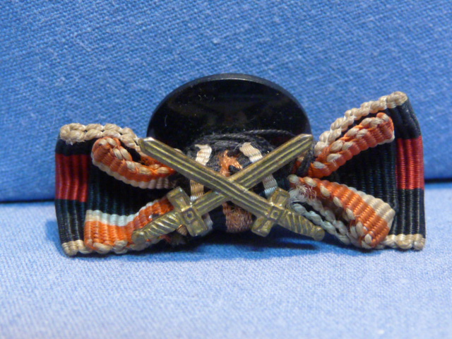 Original WWII German 2-Position Button Hole Ribbon, War Merit Cross 2nd Class