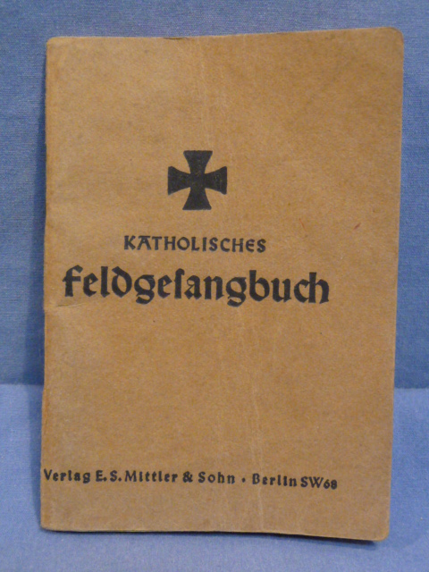 Original WWII German Pocket Field Song Book, Catholic Dated 1939