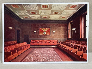 Original Nazi Era German Brown House Architecture Postcard, Das Braune Haus