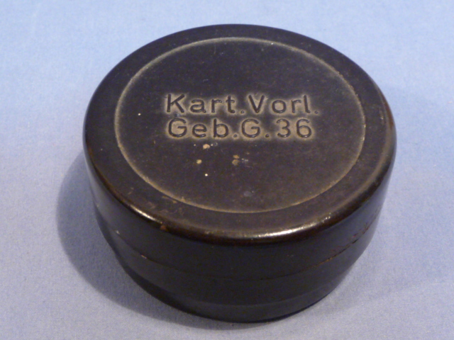 Original WWII German Bakelite Container for the Mountain Gun 36, Kart. Vorl. Geb. G. 36