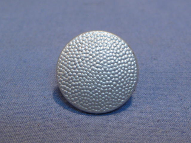 Original WWII German SILVER Pebbled Button, 16mm