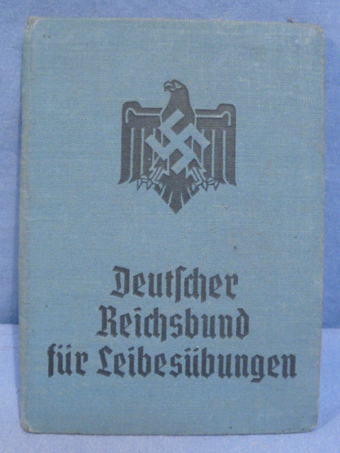 Original Nazi Era German DRL Member's ID/Dues Book