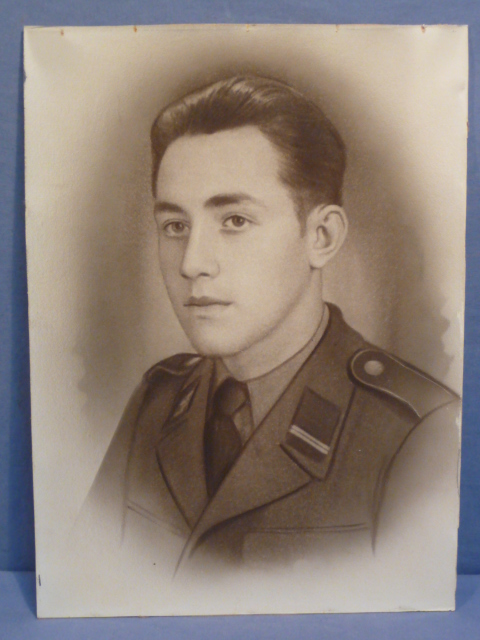 Original WWII German Waffen-SS Soldier's Large Enhanced Photograph