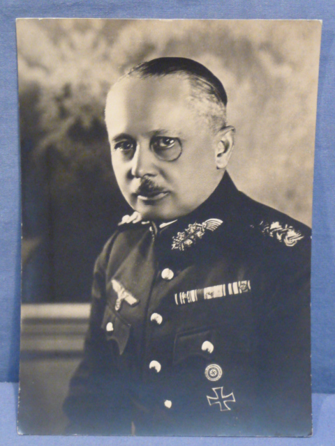 Original WWII German General Von Fritsch Photograph