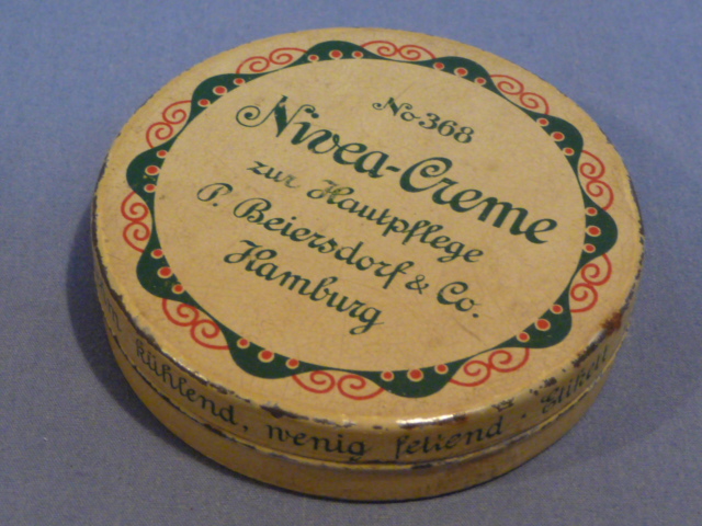 Original WWII Era German Nivea Creme Tin, EMPTY