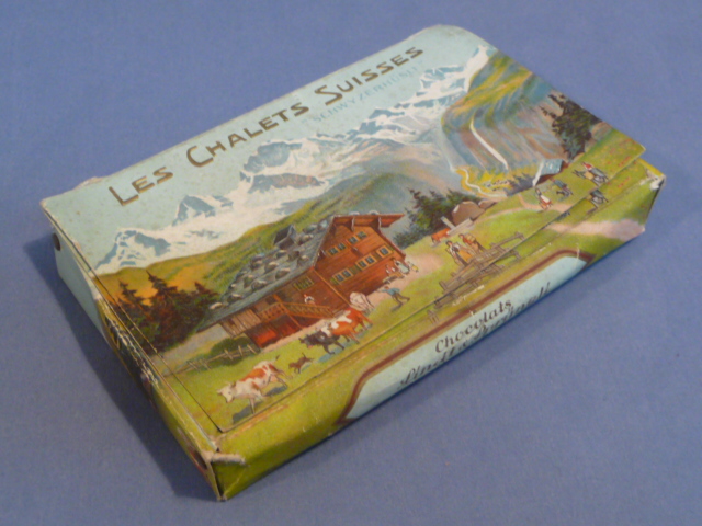 Original WWII Era German Lindt & Sprüngli Chocolates Box, EMPTY!