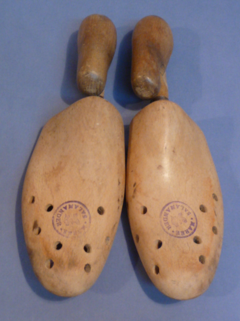 Original WWII Era German Adjustable Boot or Shoe Trees, Matching Pair
