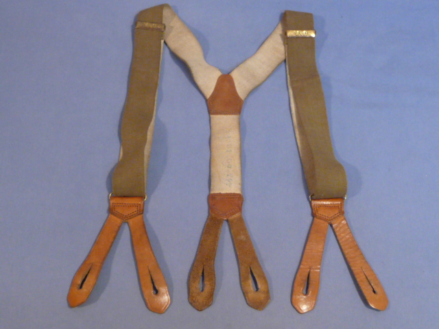 HOLD! Original WWII Era German Trouser Suspenders