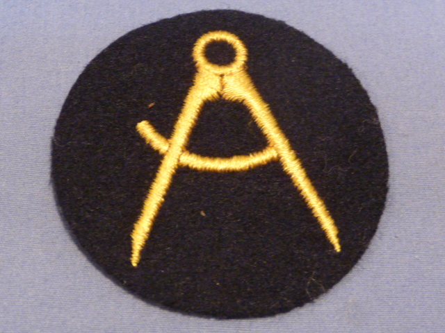 Original WWII German Kriegsmarine Carpenter EM's Career Sleeve Insignia