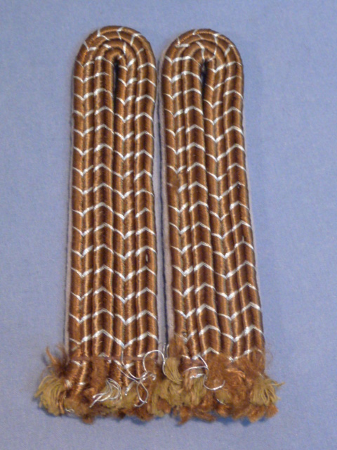 Original Nazi Era German SA EM Shoulder Boards w/RZM Tag, Pair