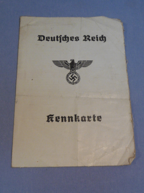 Original WWII German Civilian ID (Kennkarte)