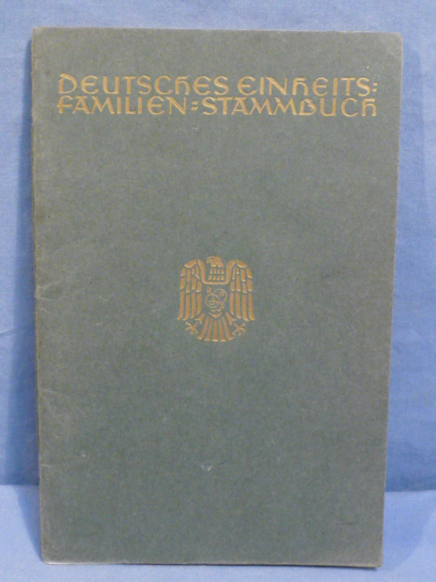 Original WWII German Familien-Stammbuch (Family Tree) Book