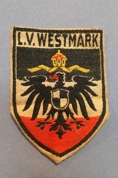 Original Nazi Era German Stahlhelmbund Sleeve Insignia, L.V. WESTMARK