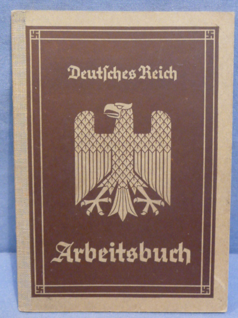 Original Nazi Era German Arbeitsbuch, 1st Type