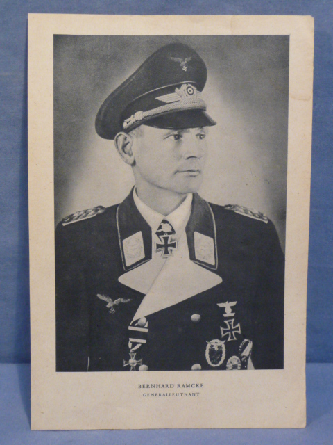 Original WWII German Luftwaffe Generalleutnant BERNHARD RAMCKE