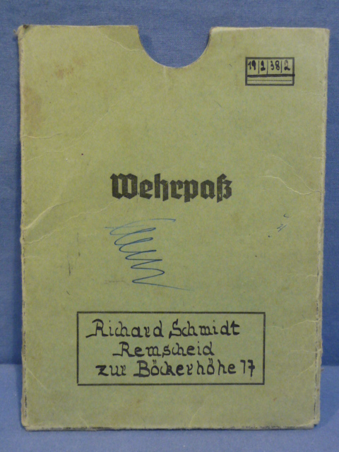 Original WWII German Wehrpa Protective Cover