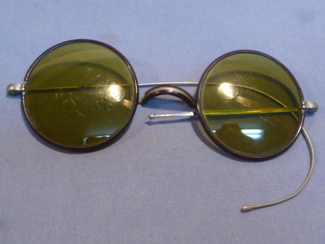 Original WWII Era German Sun Glasses, Damaged