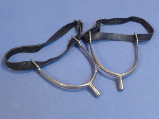 Original WWII German EM/NCO Cavalry Spurs, Pair