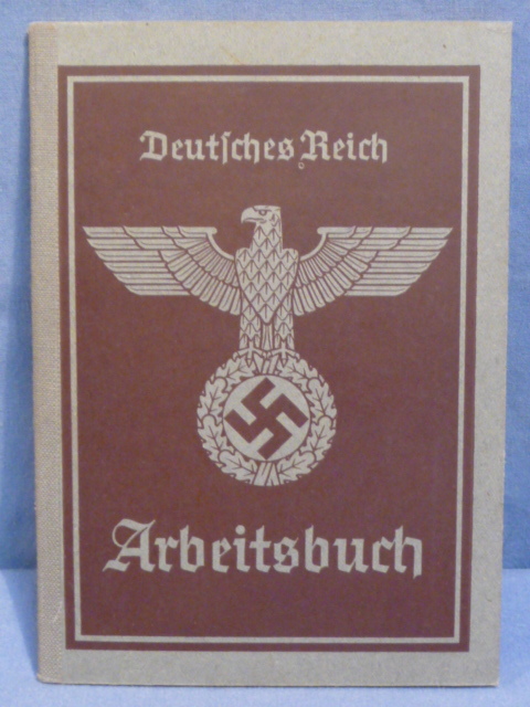 Original Nazi Era German Arbeitsbuch, 2nd Type